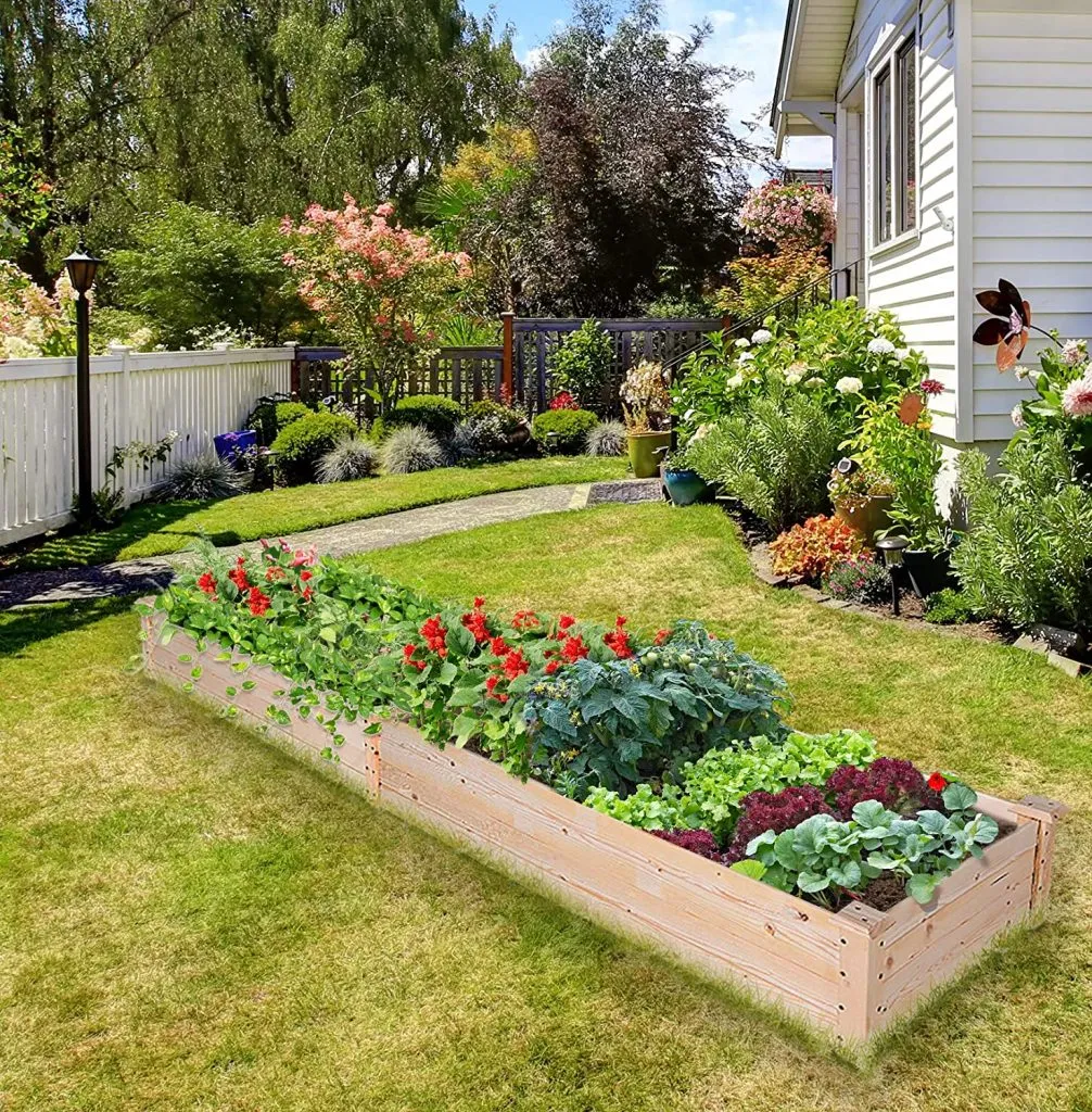 EAGLE PEAK Outdoor Wooden Raised Garden Bed