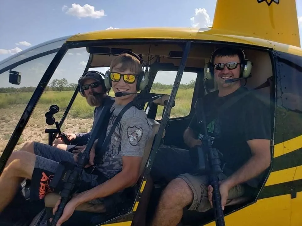 Helicopter hog hunting by Tyler